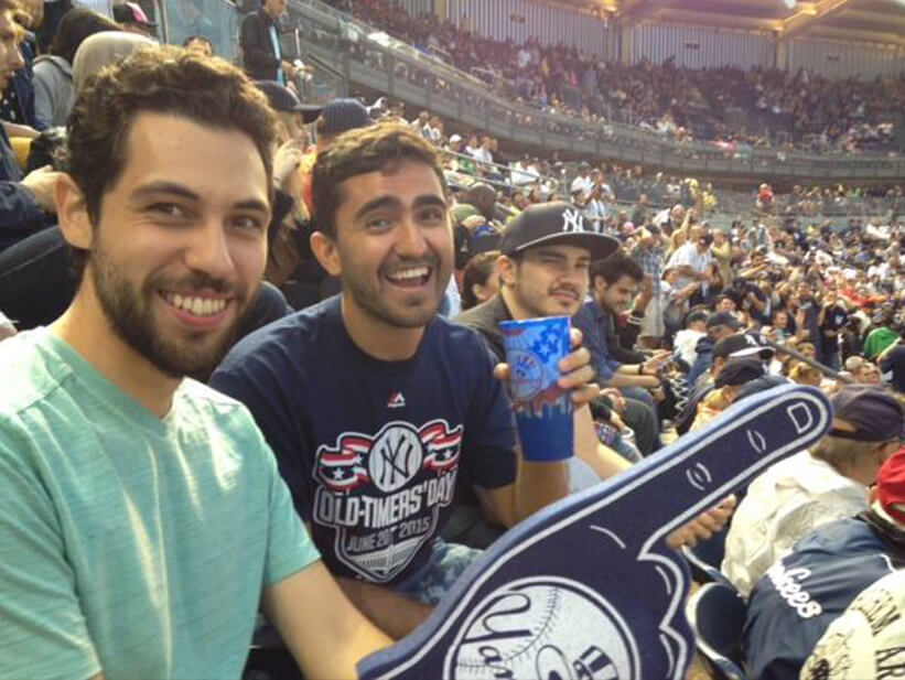 Residents cheer on the Yankees with EHS Student Life